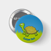 Cartoon Turtle Button