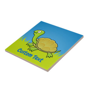 Cartoon Turtle Ceramic Tile