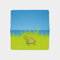 Cartoon Turtle Checkbook Cover
