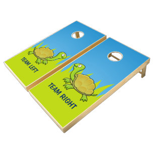 Cartoon Turtle Cornhole Set