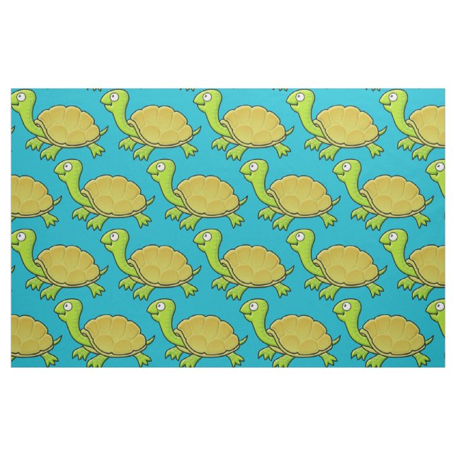 Cartoon Turtle Fabric (Fat Quarter)
