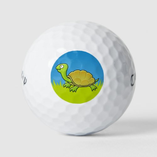 Cartoon Turtle Golf Balls