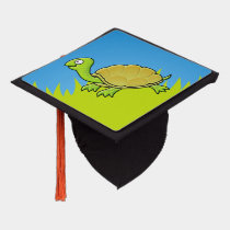 Cartoon Turtle Graduation Cap Topper