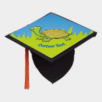 Cartoon Turtle Graduation Cap Topper