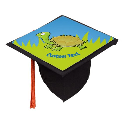 Cartoon Turtle Graduation Cap Topper