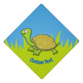 Cartoon Turtle Graduation Cap Topper (Front)