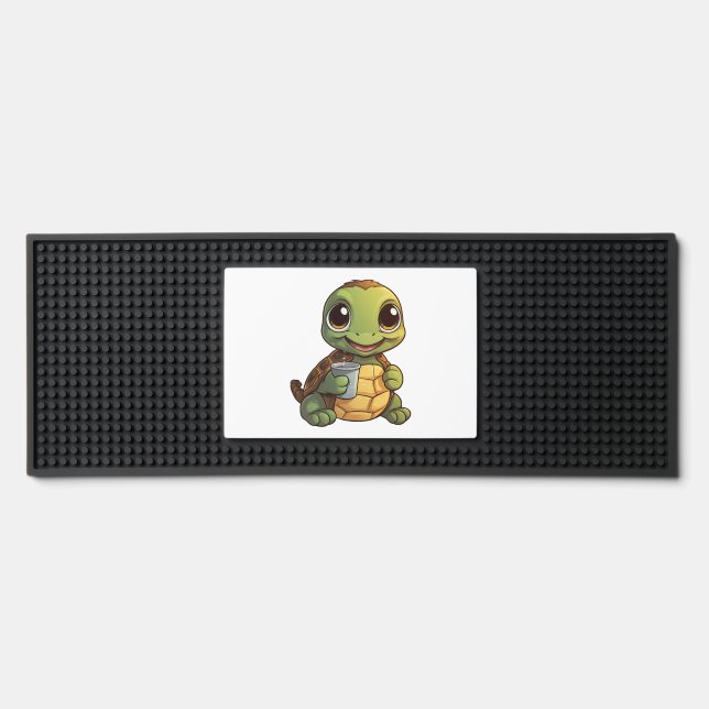Cartoon turtle illustration Copy Copy Copy Copy Co Bar Mat (Front)