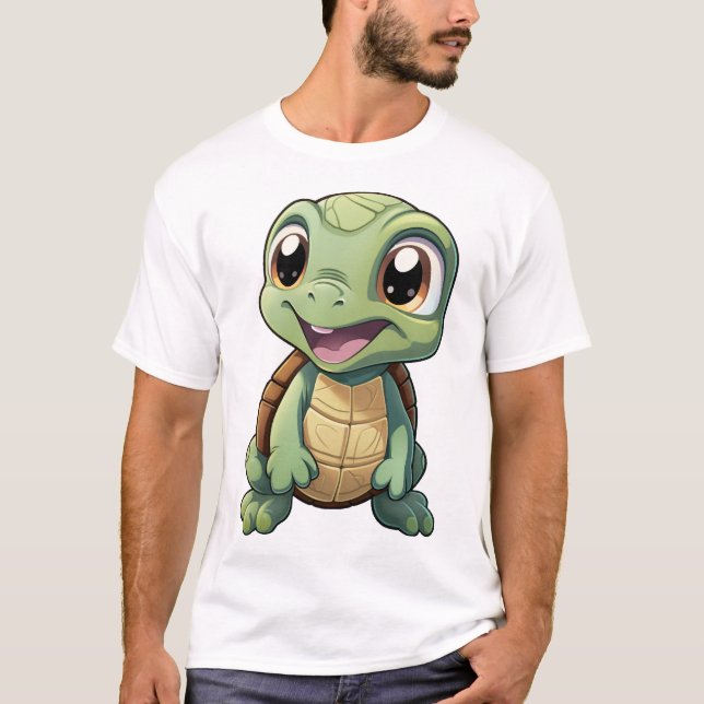 Cartoon turtle illustration Copy Copy Copy Copy Co T-Shirt (Front)