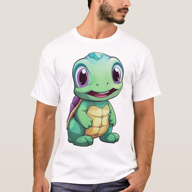 Cartoon turtle illustration Copy Copy Copy Copy Co T-Shirt (Front)