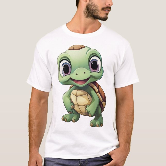 Cartoon turtle illustration Copy T-Shirt (Front)