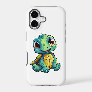 Cartoon turtle illustration iPhone 17 case