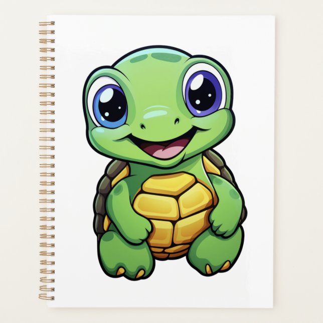 Cartoon turtle illustration planner (Front)
