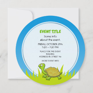 Cartoon Turtle Invitation