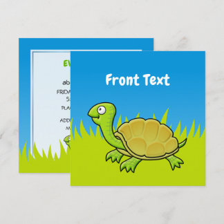 Cartoon Turtle Invitation
