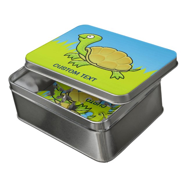 Cartoon Turtle Jigsaw Puzzle (Lid Open)