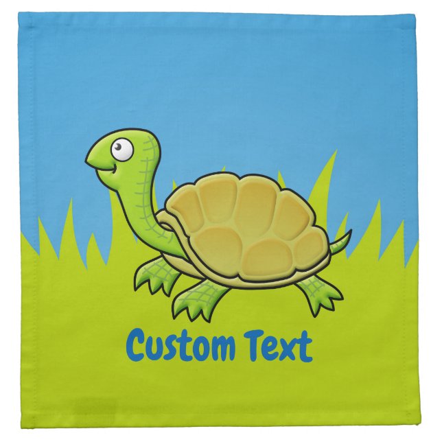 Cartoon Turtle Napkin (Front)