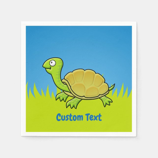 Cartoon Turtle Napkins (Front)