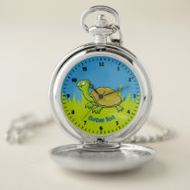 Cartoon Turtle Pocket Watch