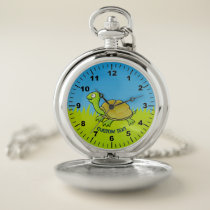 Cartoon Turtle Pocket Watch