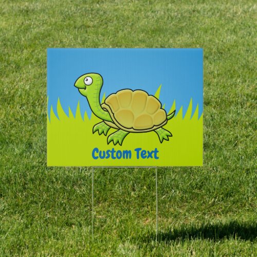 Cartoon Turtle Sign