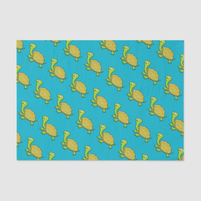 Cartoon Turtle Tissue Paper (Front)