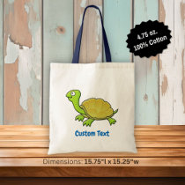 Cartoon Turtle Tote Bag