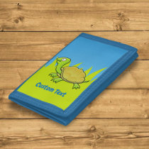 Cartoon Turtle Trifold Wallet