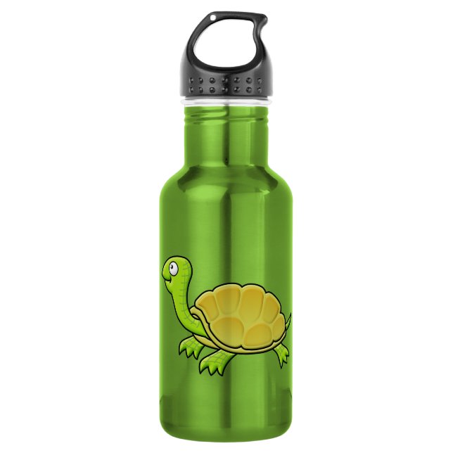 Cartoon Turtle Water Bottle (Front)
