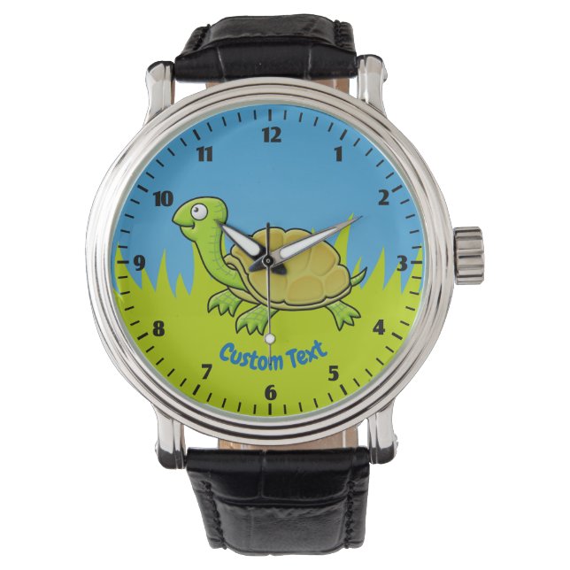 Cartoon Turtle Wrist Watch (Front)