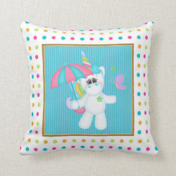 cartoon Unicorn kids room pillow
