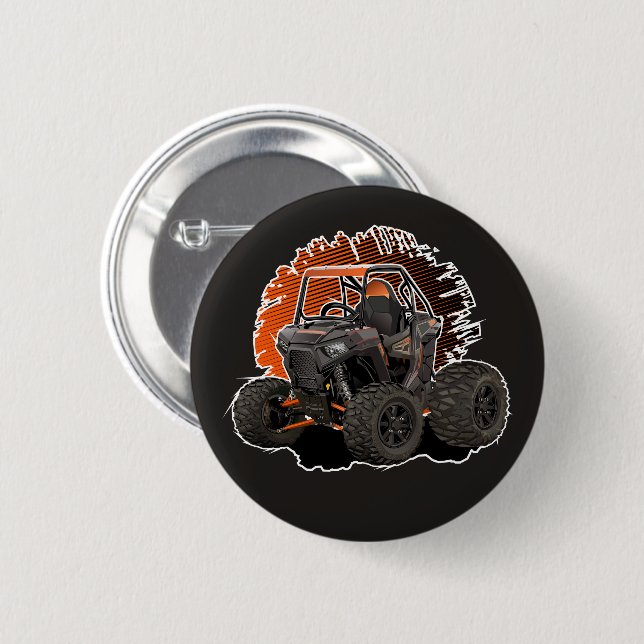 Cartoon UTV off-road vehicle Button (Front & Back)