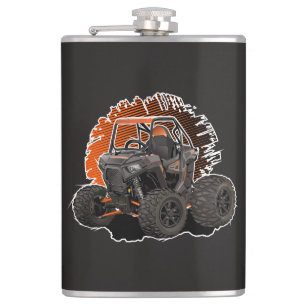 Cartoon UTV off-road vehicle Flask