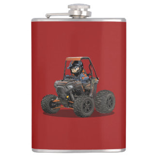 Cartoon UTV off-road vehicle Flask