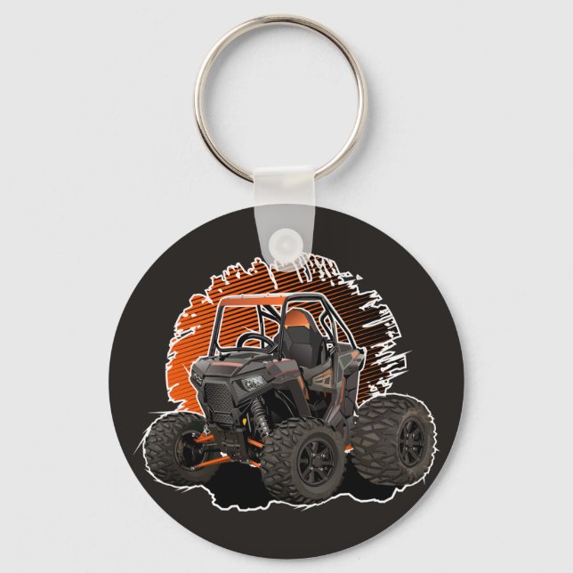 Cartoon UTV off-road vehicle Keychain (Front)