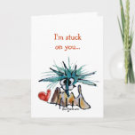 Cartoon Valentine Barnacle Heart Holiday Card
