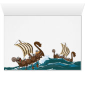 Cartoon Viking invasion fleet (Inside Horizontal (Bottom))