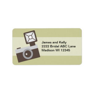 Cartoon Vintage Camera Label