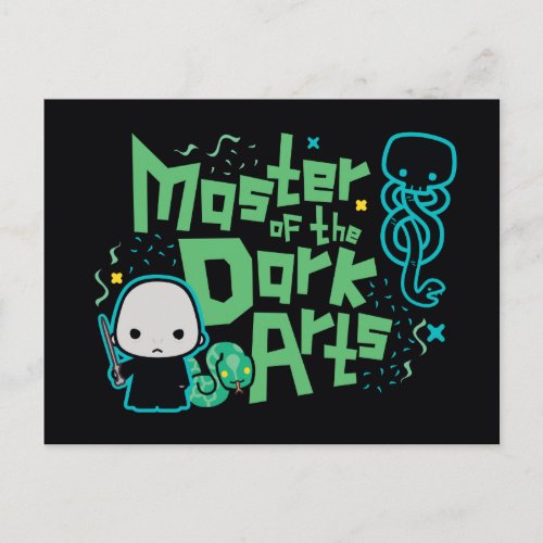 Cartoon Voldemort _ Master of the Dark Arts Postcard