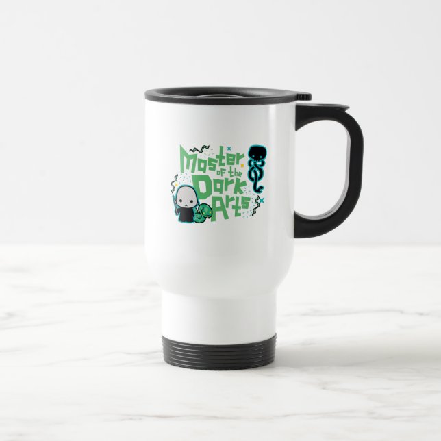 Cartoon Voldemort - Master of the Dark Arts Travel Mug (Right)