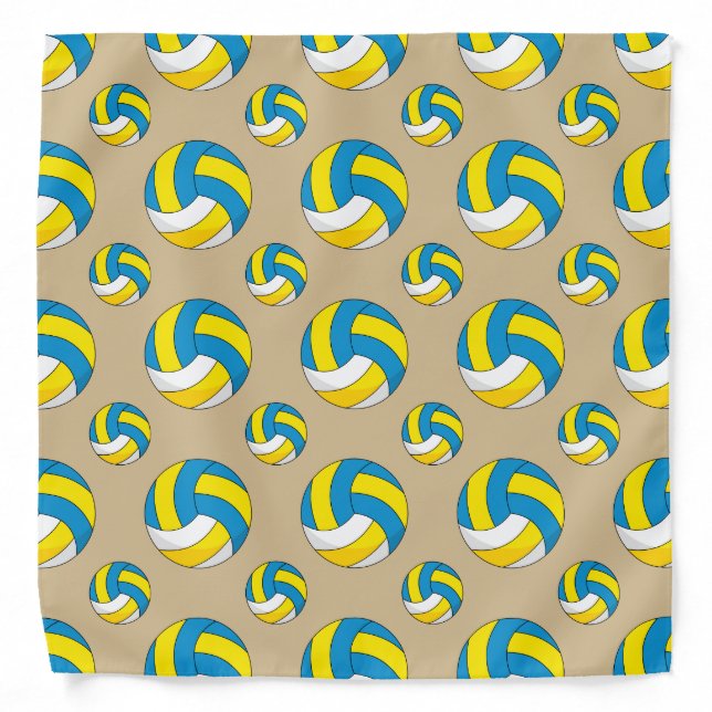 Cartoon Volleyball Ball Bandana (Front)