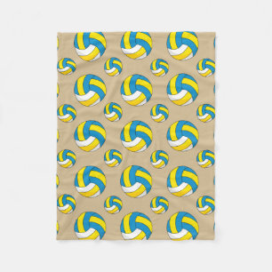 Cartoon Volleyball Ball Fleece Blanket