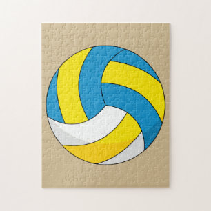 Cartoon Volleyball Ball Jigsaw Puzzle