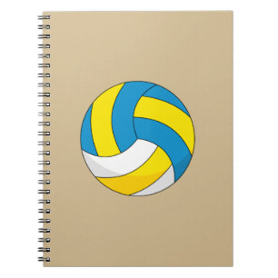 Cartoon Volleyball Ball Notebook