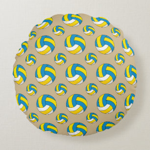 Cartoon Volleyball Ball Round Pillow