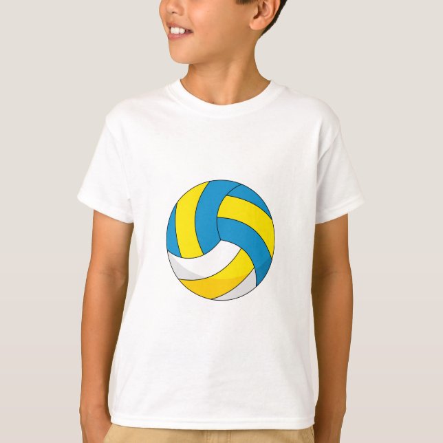 Cartoon Volleyball Ball T-Shirt (Front)