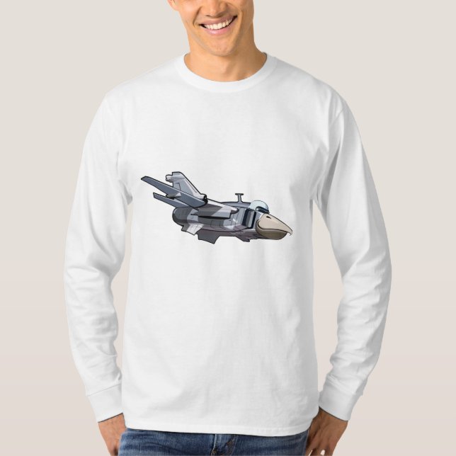 Cartoon warbird plane T-Shirt (Front)