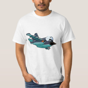 Cartoon warbird plane T-Shirt
