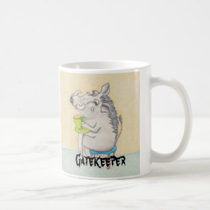 Cartoon Warthog "Gatekeeper" Coffee Mug