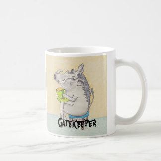 Cartoon Warthog "Gatekeeper" Coffee Mug