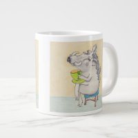 Cartoon Warthog mug. Giant Coffee Mug